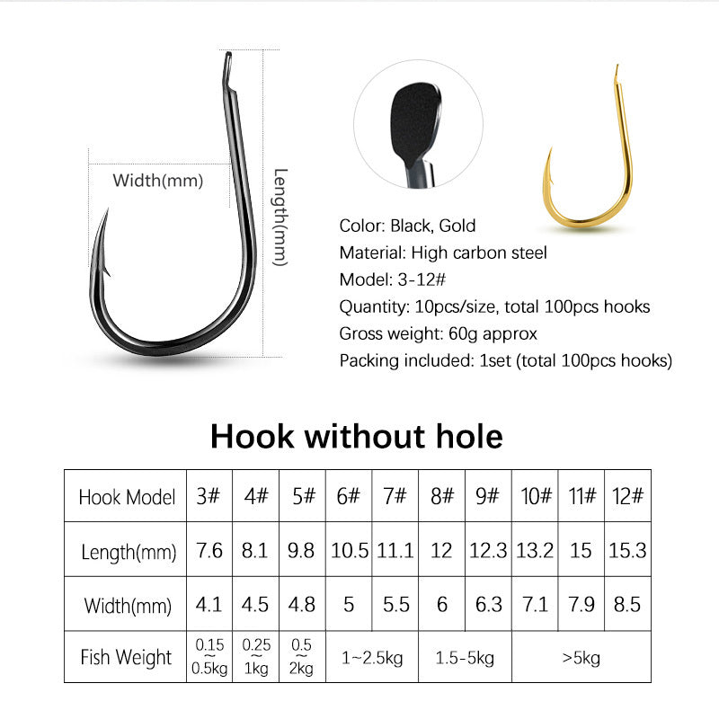 100pcs fish hooks - HD Wireless Product #4