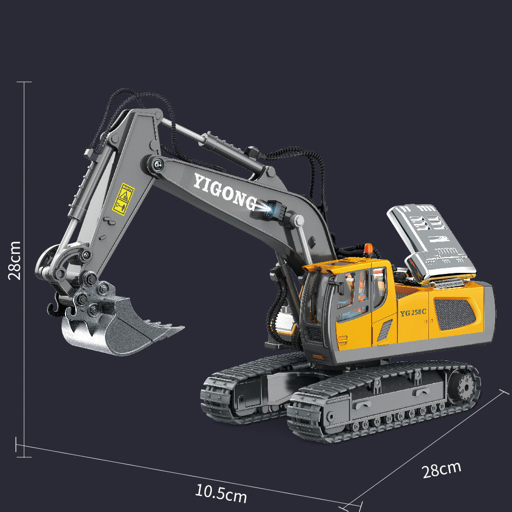 Children's Simple Alloy Charging Excavator Toy Car 13654ac2 47f6 46bc 909c ddbe7eab0c13