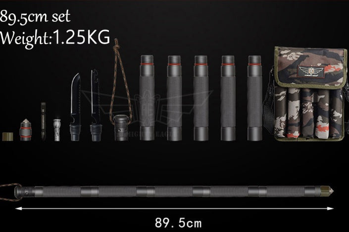 Outdoor Defense Tactical Stick Alpenstock Hiking Camping Equipment Multifunctional Walking Stick 1367928075898
