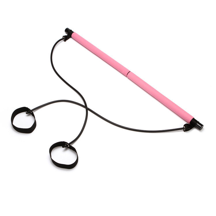Yoga Crossfit Resistance Bands Exerciser Pull Rope Portable Gym Workout Pilates Bar Trainer Elastic Bands 1382084521896