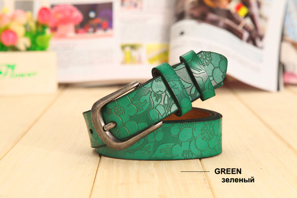 Women's hollow leather belt 1386741907046
