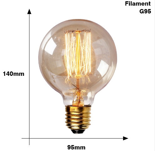 Edison Bulb E27 220V 40W ST64 A19 T45 G80 G95 G125 Incandescent filament bulb lighting Retro Edison Light Bulb 14093588484384