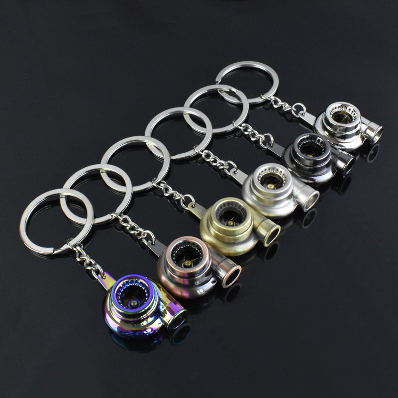Creative Car Modification Turbocharger Engine Metal Keychain 1409517815635