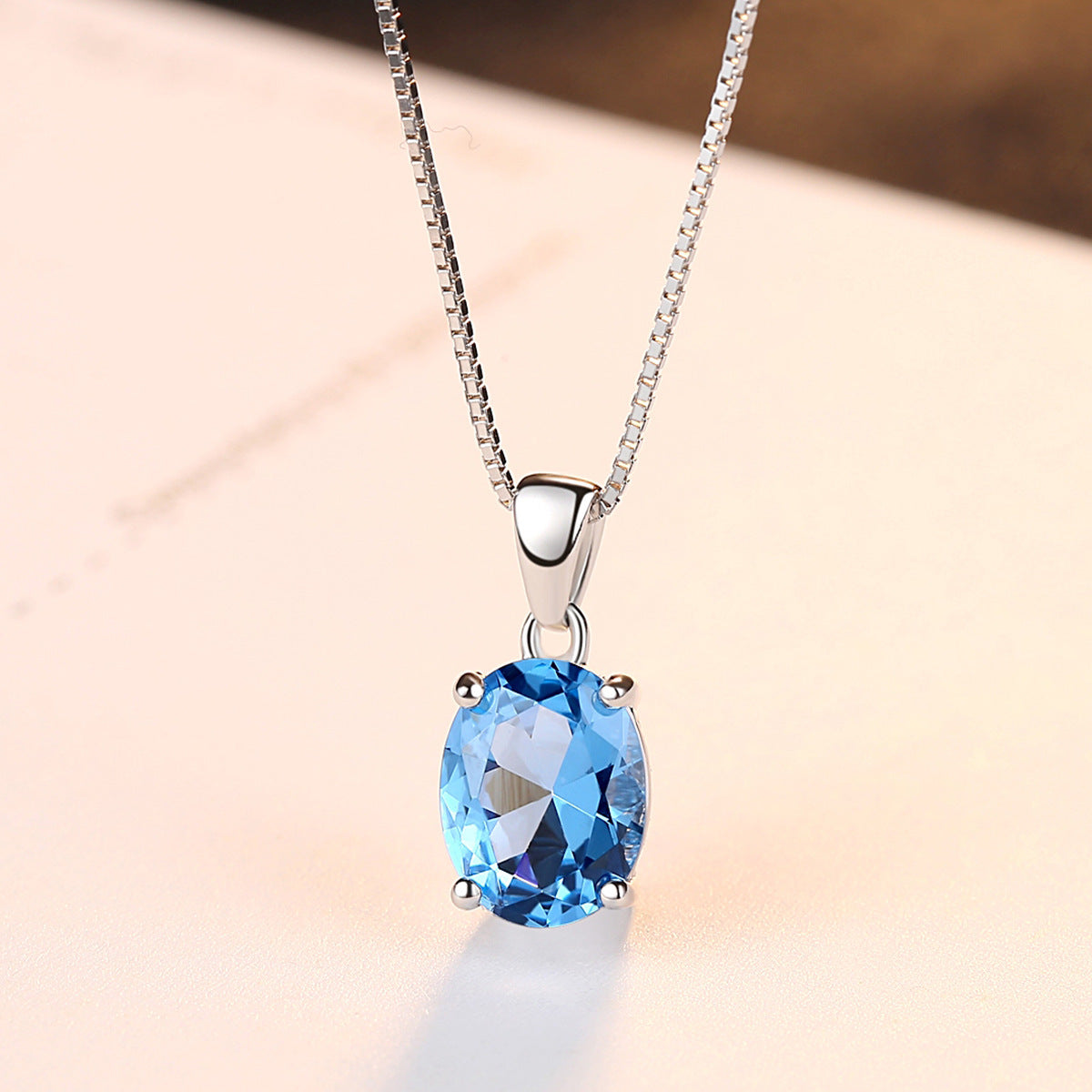 Simple zircon necklace 1411438794200