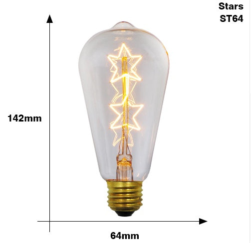 Edison Bulb E27 220V 40W ST64 A19 T45 G80 G95 G125 Incandescent filament bulb lighting Retro Edison Light Bulb 1414034114350