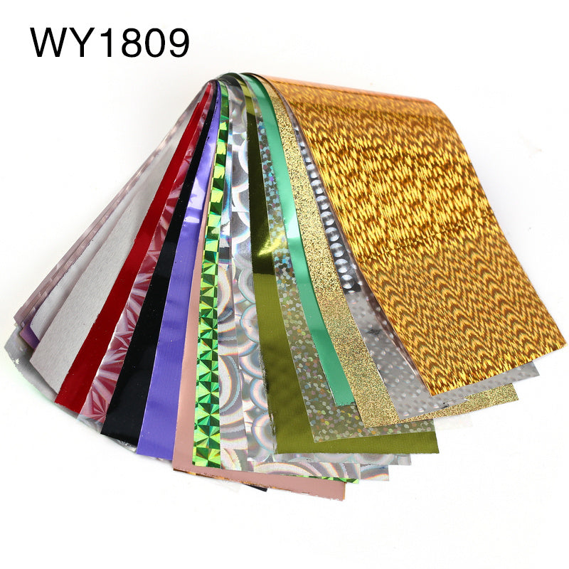 16pcs 20x4cm Mix Nail Art Transfer Foil Sticker - HD Wireless Product #23