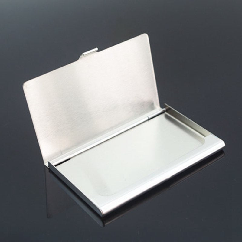 Creative Business Card Case Stainless Steel Aluminum Holder Metal Box Cover Credit Men Business Card Holder Card Metal Wallet