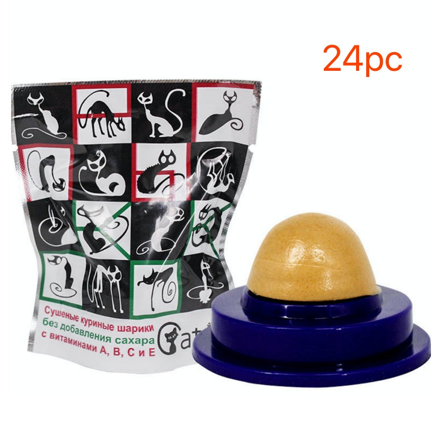 Pet Cat Sugar Energy Ball Lick Toys Catnip 1423458101028