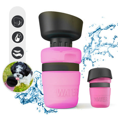 Pet Outdoor Foldable Bottle Dog Travel Water Bottle Dog Water Dispenser 1426685184095