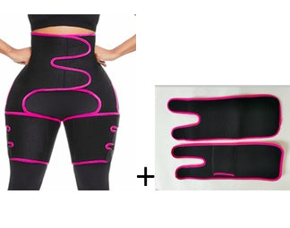 Sports Waist Belt Adjustable One-piece Girdle Leg Straps 143212919301