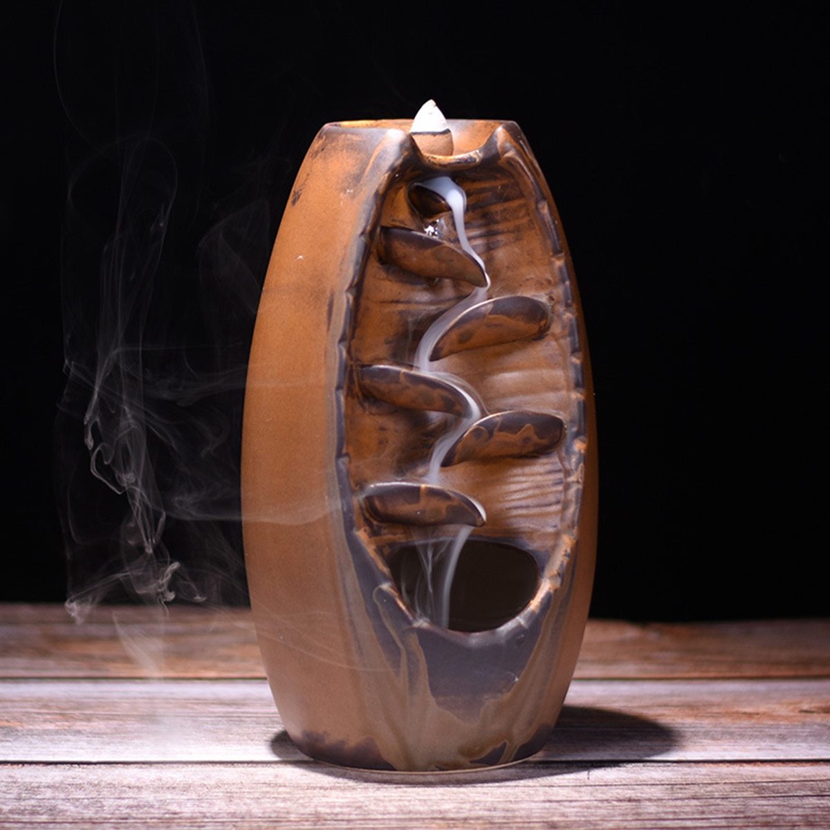Multi-layers Ceramic Back flow Incense Burner 1440158094232