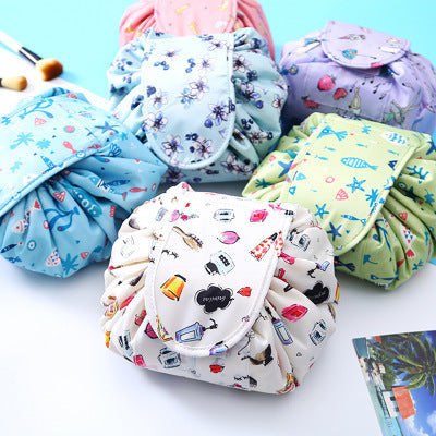 Portable waterproof drawstring cosmetic bag 1463179698227