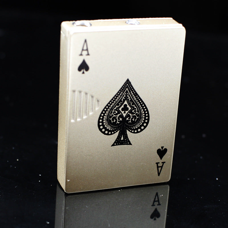 Creative Personality Cool Playing Cards Inflatable Electronic Windproof Lighter 1467ab6b e822 4d02 a057 5e8a777eeda3