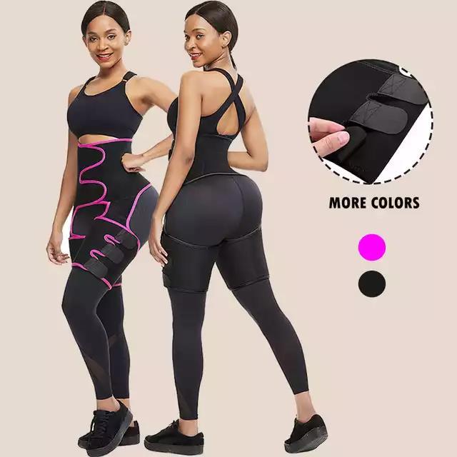 Sports Waist Belt Adjustable One-piece Girdle Leg Straps 1469703456170