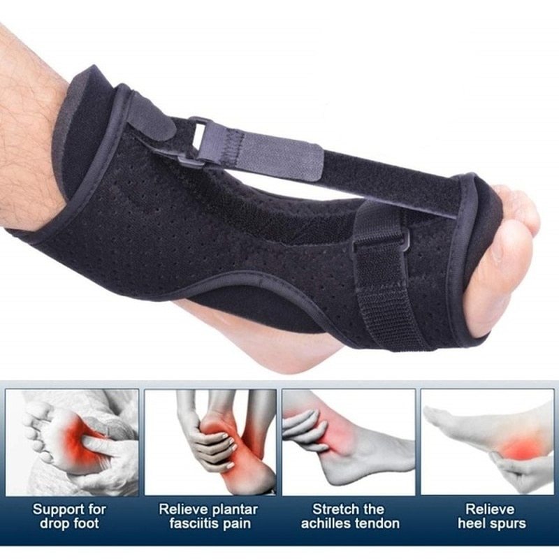 Foot Drop Ankle Support Orthosis Reinforced Instep Fixing Strap 1496036880072