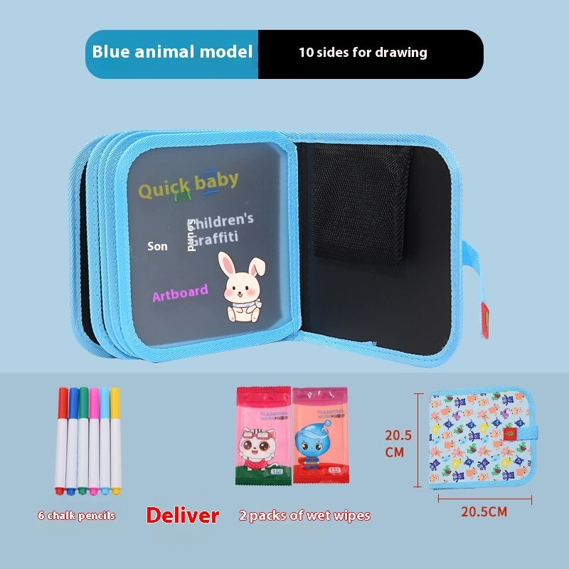 10-sided Children's Early Education Picture Book Double-sided Graffiti Drawing Board - HD Wireless Product #20