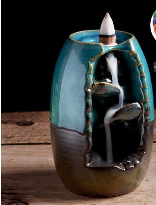 Multi-layers Ceramic Back flow Incense Burner 1502494347173