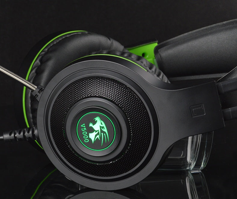 V5000 7.1-channel headphone headset-style eating chicken computer game desktop Internet cafes Jedi survival headset 153395159