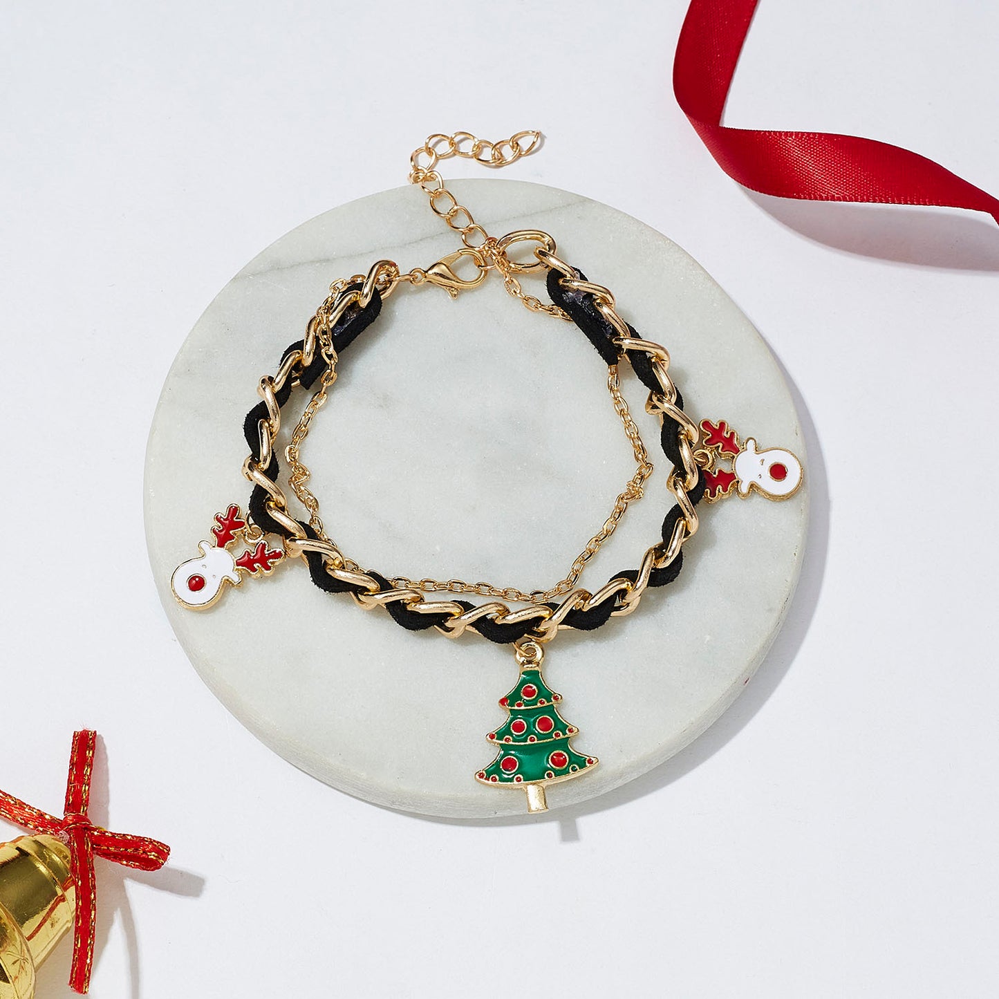 Christmas multi-layer braided bracelet 1536240188820