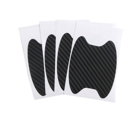 4pcs Set Of Door Stickers Carbon Fiber Scratch-resistant Car Handle Stickers - HD Wireless Product #8