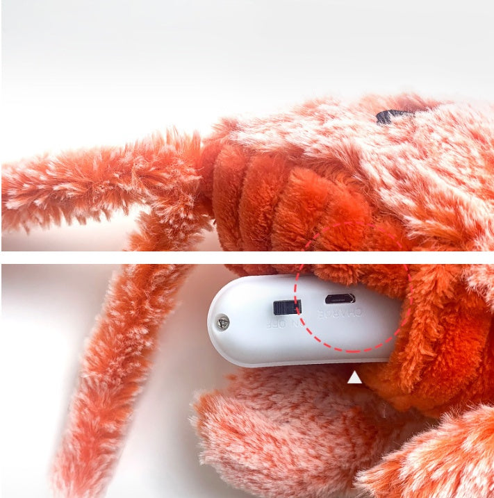 Electric USB Charging Pet Cat Molar Plush Toy 1562982978204