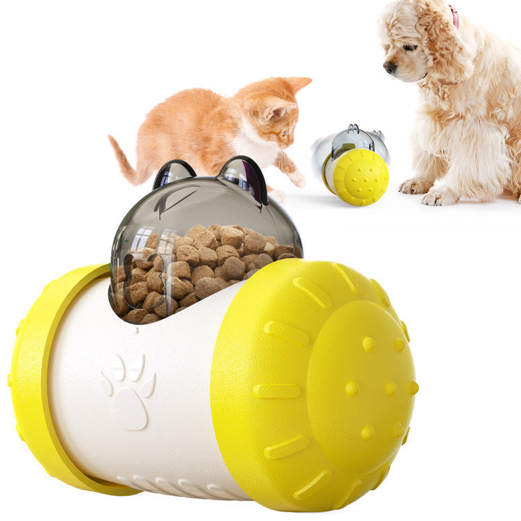 Funny Dog Treat Leaking Toy With Wheel Interactive Toy For Dogs Puppies Cats Pet Products Supplies Accessories 1571079992152