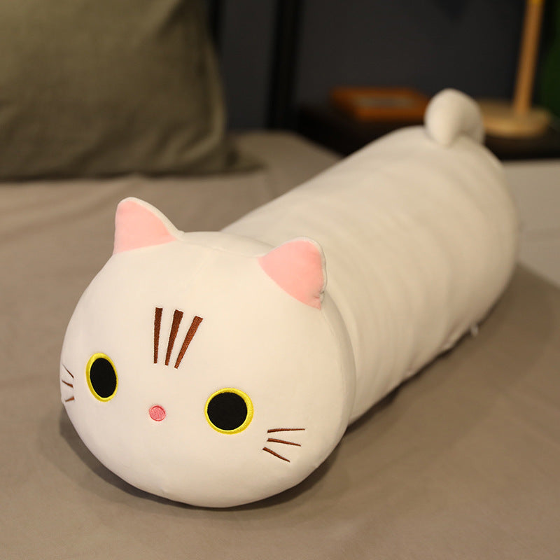 Large Size Cartoon Cat Plush Toys Stuffed Cloth Doll Long Animal Pillow Cushion 1577076390160