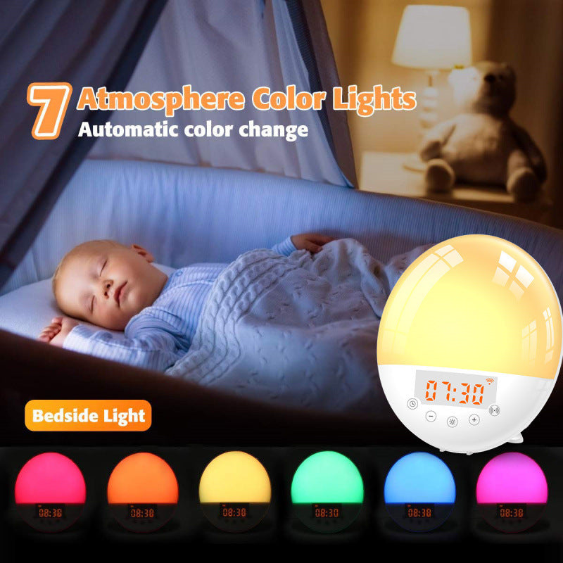 WiFi Voice Control Intelligent Alarm Clock, Sunrise Natural Wake-up Light 1581788455959