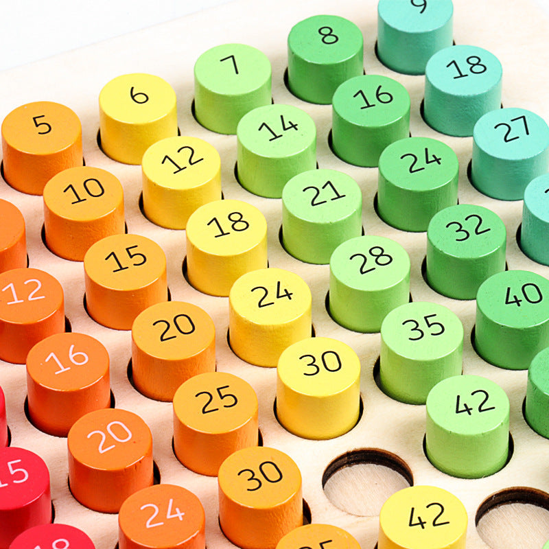 Wooden multiplication formula table teaching aids 1584621266704