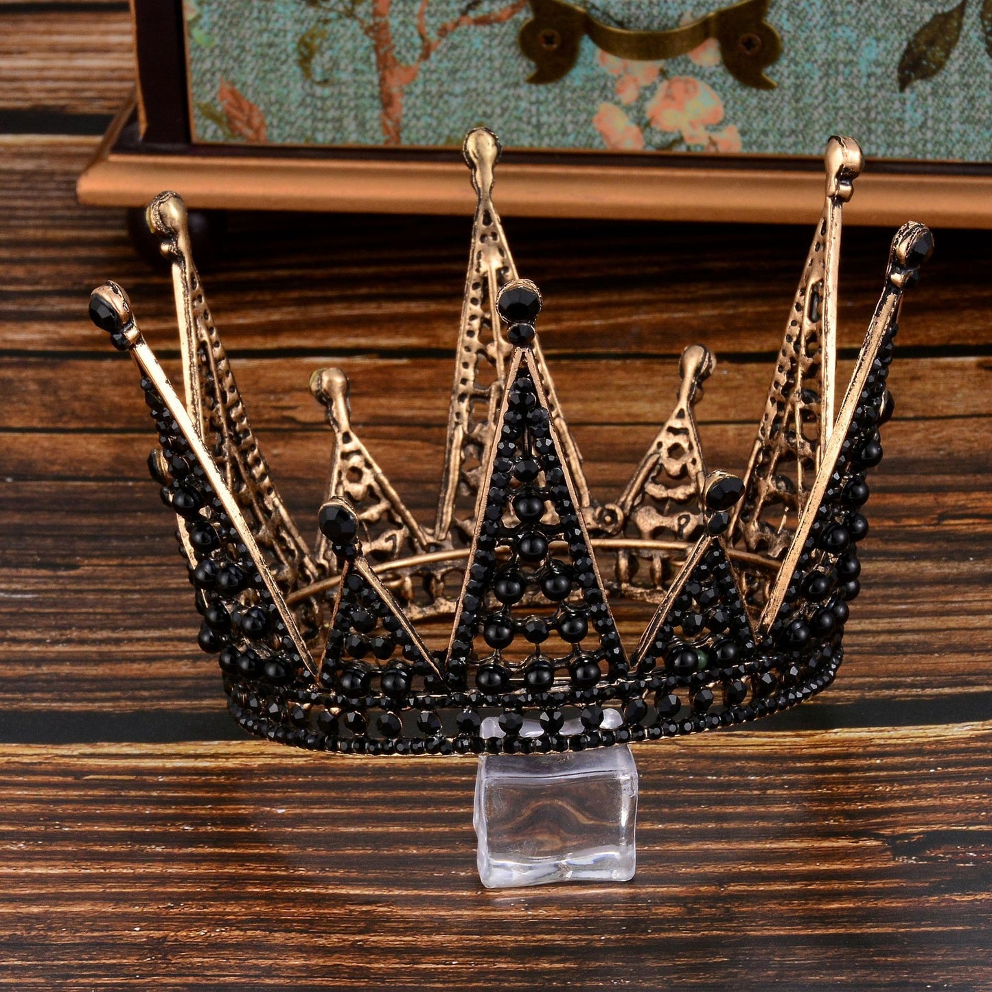 Korean new bride black crown 1589036388521