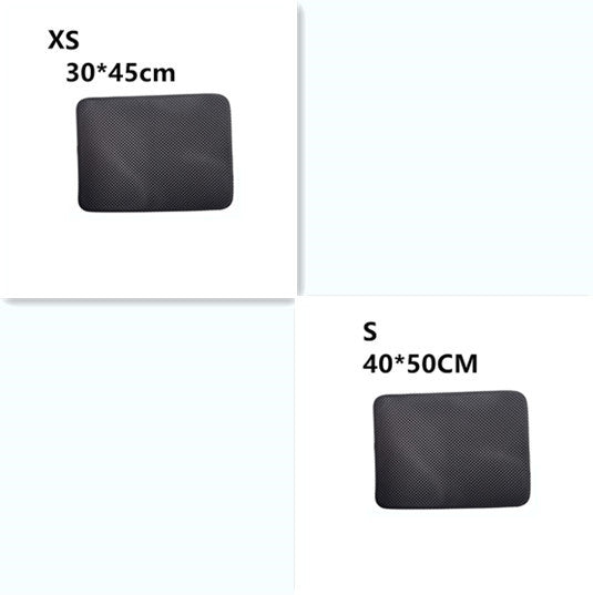 Double Layer Litter Cat Bed Pads Pet Cat Litter Mat Trapping Pets Litter Box Mat Pet Product Bed For Cats House Clean Mat 159