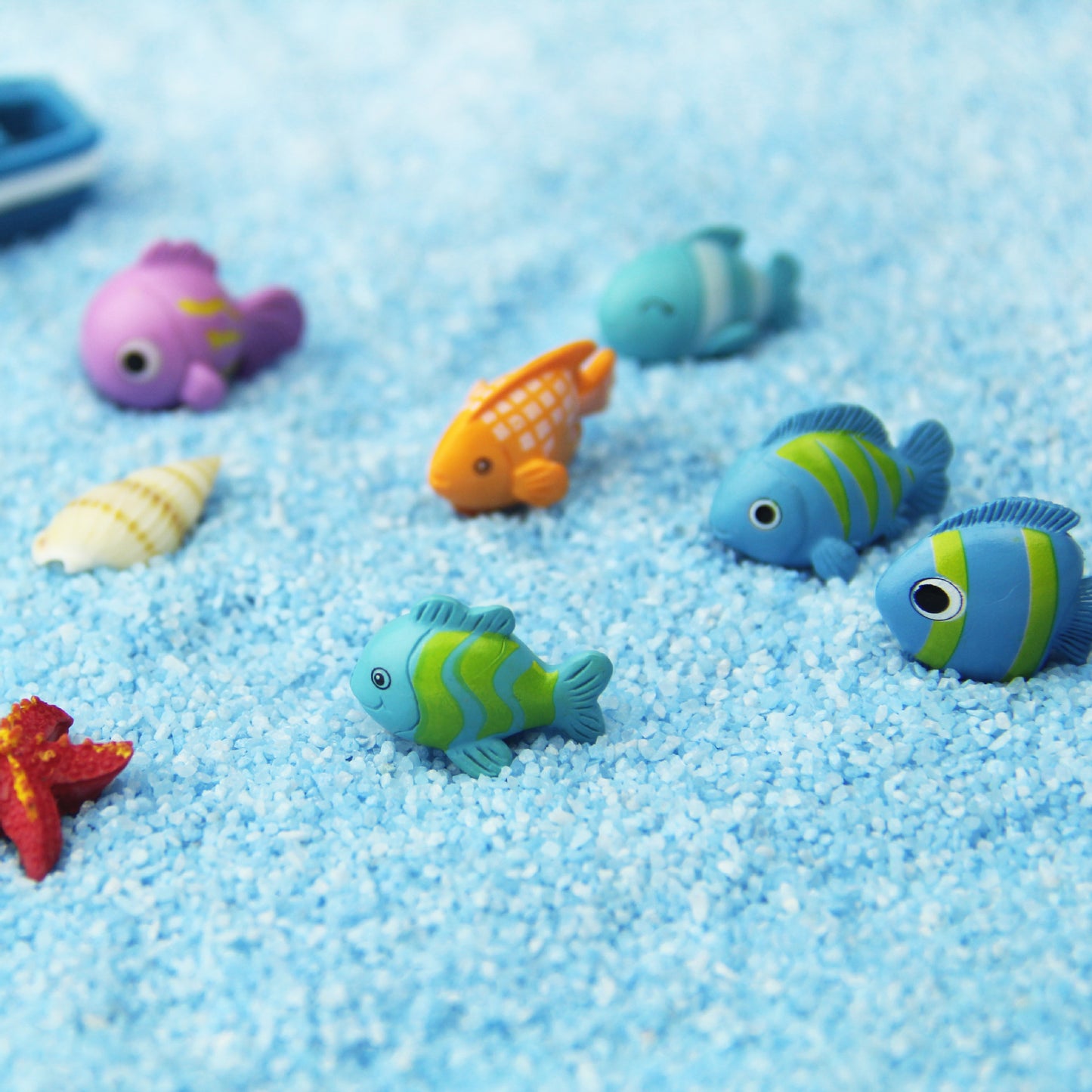 Fish Tank Waterscape Plastic Decoration Crafts Creative Fish Keychain Cartoon Fish DIY Micro Landscape Aquarium Decoration 15