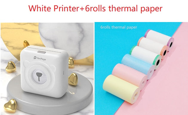 Mini Bliuetooth Wireless Thermal Printer Paper Sticker Label Printer - 图片 8