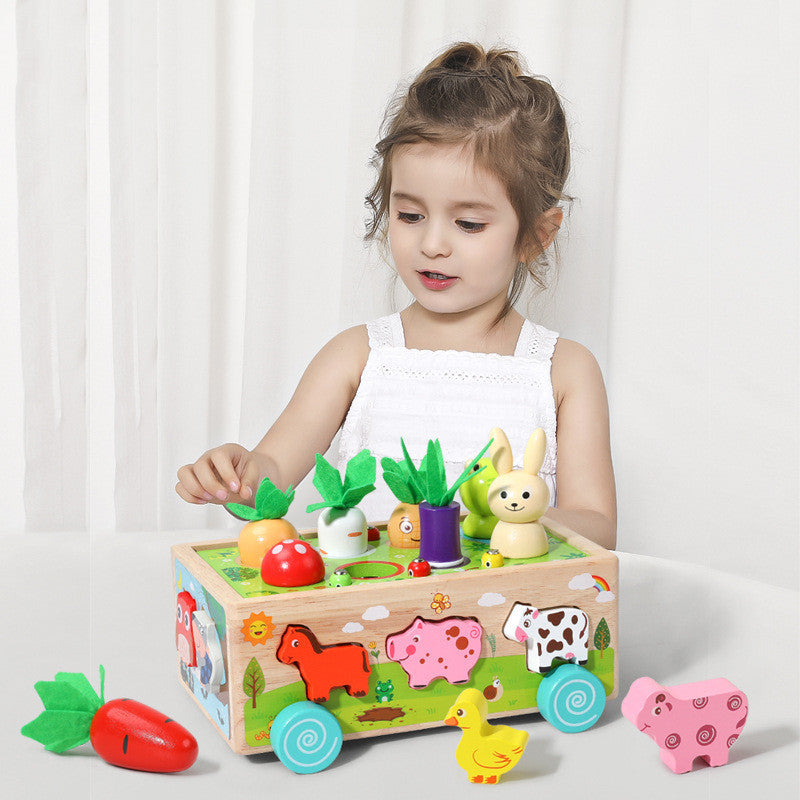 Wooden Farm Animal Car Pulling Radishes Bug Catching Educational Toy 15f44a8e 2338 4d92 94ad 29440f41a2ec 27900bab 7cf2 46cb