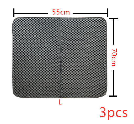 Double Layer Litter Cat Bed Pads Pet Cat Litter Mat Trapping Pets Litter Box Mat Pet Product Bed For Cats House Clean Mat 160