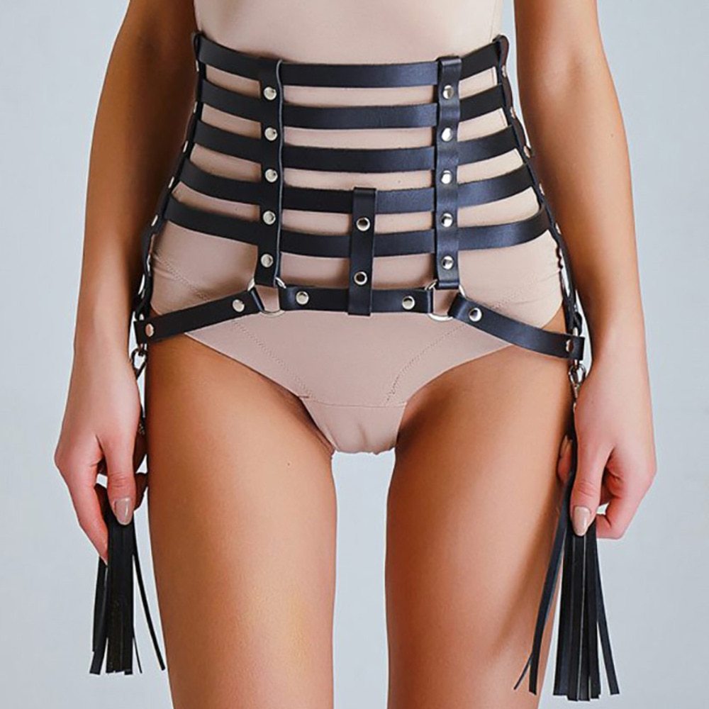 Women's Leather Skirt Sexy Bondage Leather Goods 1602313520805