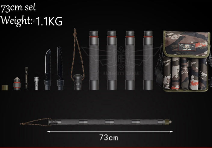 Outdoor Defense Tactical Stick Alpenstock Hiking Camping Equipment Multifunctional Walking Stick 1610300098592