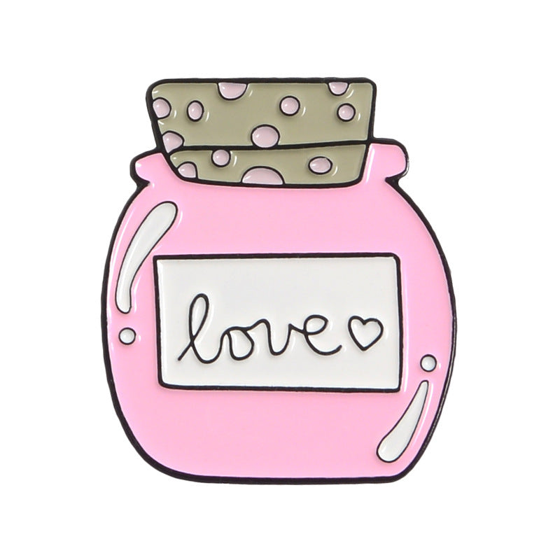 Cartoon Creative Pink Series Jewelry Brooch 1612082550888