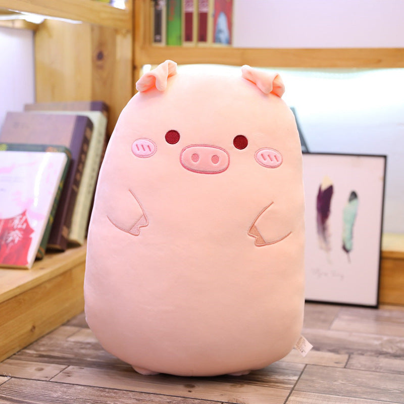 Net Red Cute Cartoon Plush Toy Lazy Sleeping Round Pillow New Creative Girl Heart Pillow 1612158738117