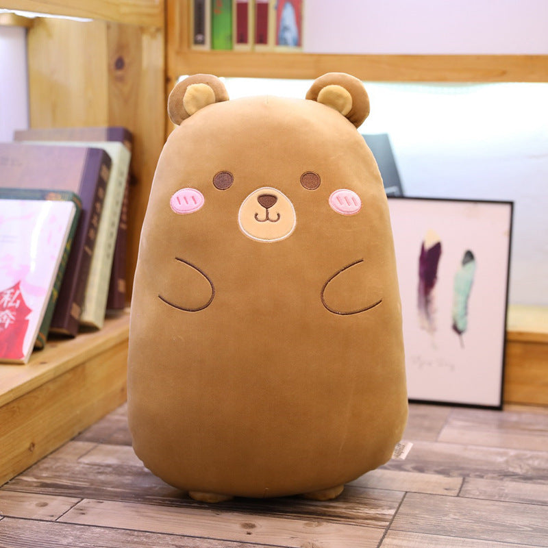 Net Red Cute Cartoon Plush Toy Lazy Sleeping Round Pillow New Creative Girl Heart Pillow 1612158738119