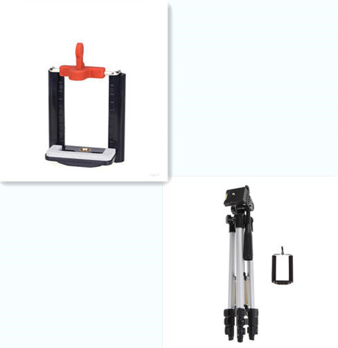Compatible with Apple, Compatible with Apple , Mobile Phone Universal Self Timer Adapter Clip Live Tripod Mobile Phone Clip Camera Tripod Set - 图片 7