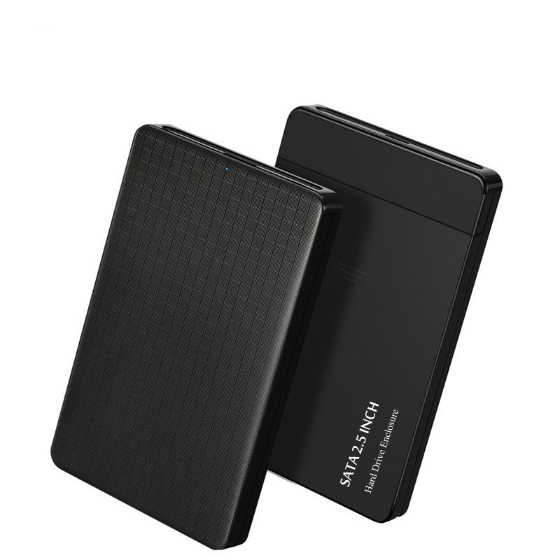 Grid Pattern Business Style USB3.0 Mobile Hard Disk Box - 图片 4