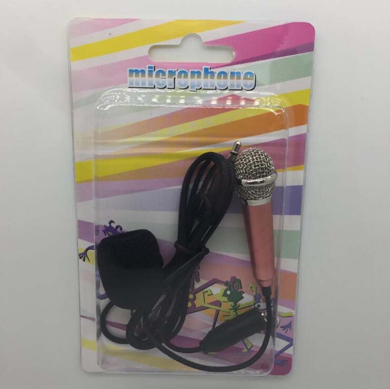 Mini Karaoke Condenser Wired 3.5mm Microphone Mic Mobile Phone For Android 1612659749553