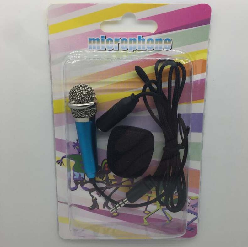 Mini Karaoke Condenser Wired 3.5mm Microphone Mic Mobile Phone For Android 1612659767605