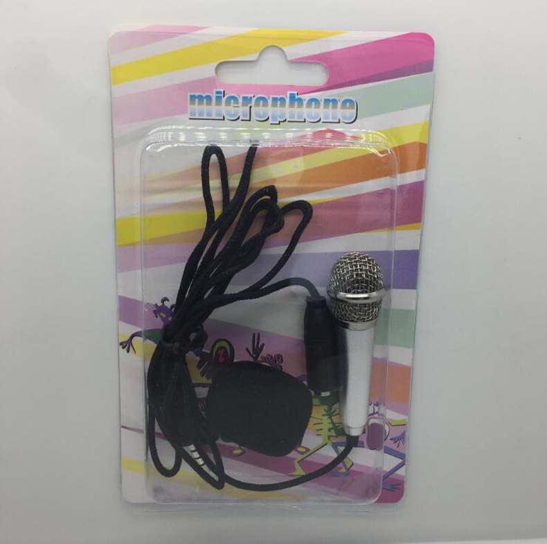 Mini Karaoke Condenser Wired 3.5mm Microphone Mic Mobile Phone For Android 1612659767613