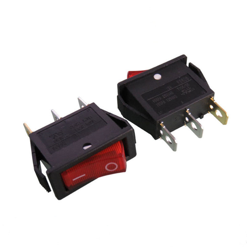 KCD3 Series Rocker Switch 3 Pin 2 Gear With Light 1612666778520