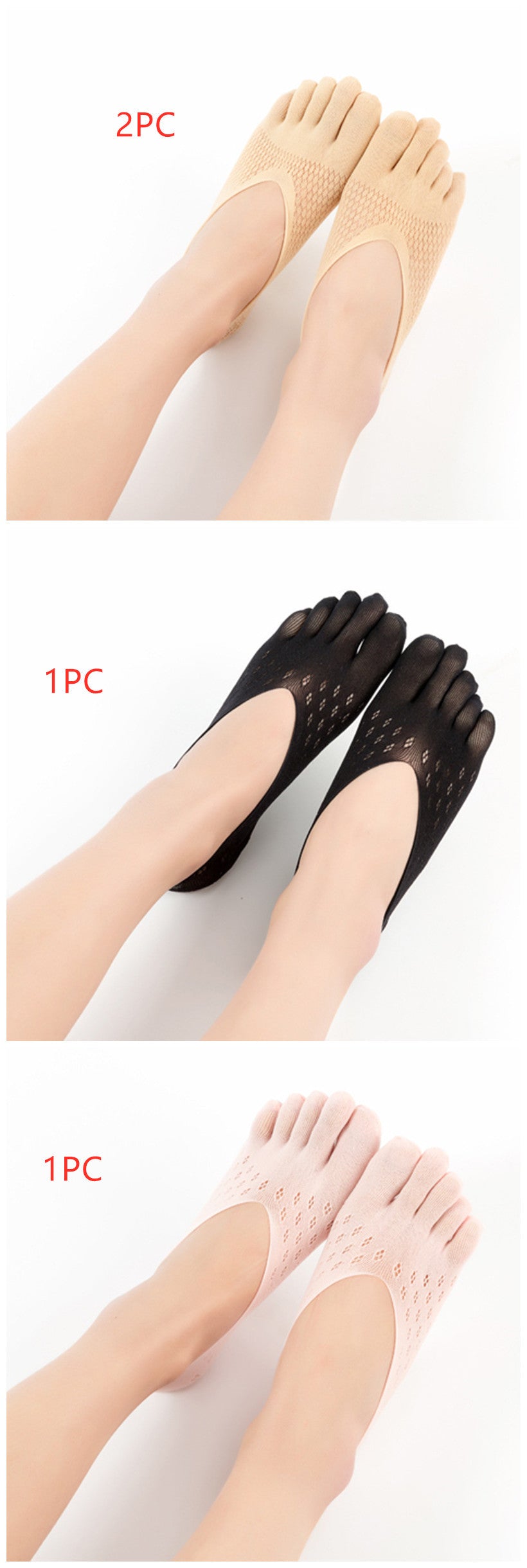Women's 5 Toe Socks 1613626110193