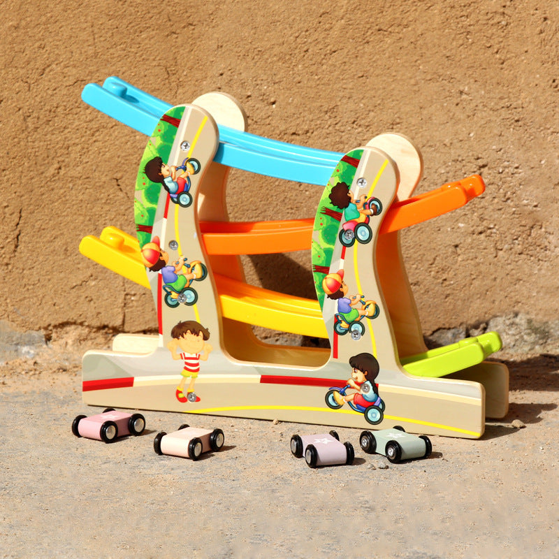Early Education Four-layer Track Pulley Educational Toy 1614070261051