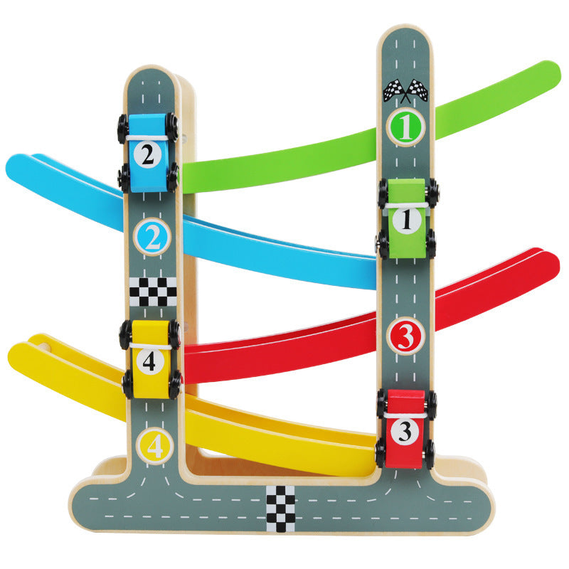 Early Education Four-layer Track Pulley Educational Toy 1614070261214