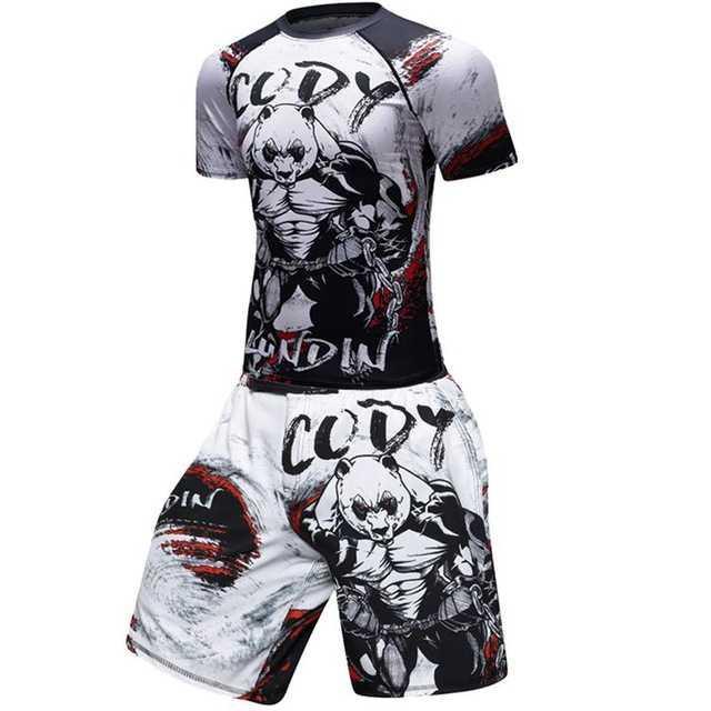 Male Sport Suit Men Running Clothes Sport Wear Yoga Set 1614254647191